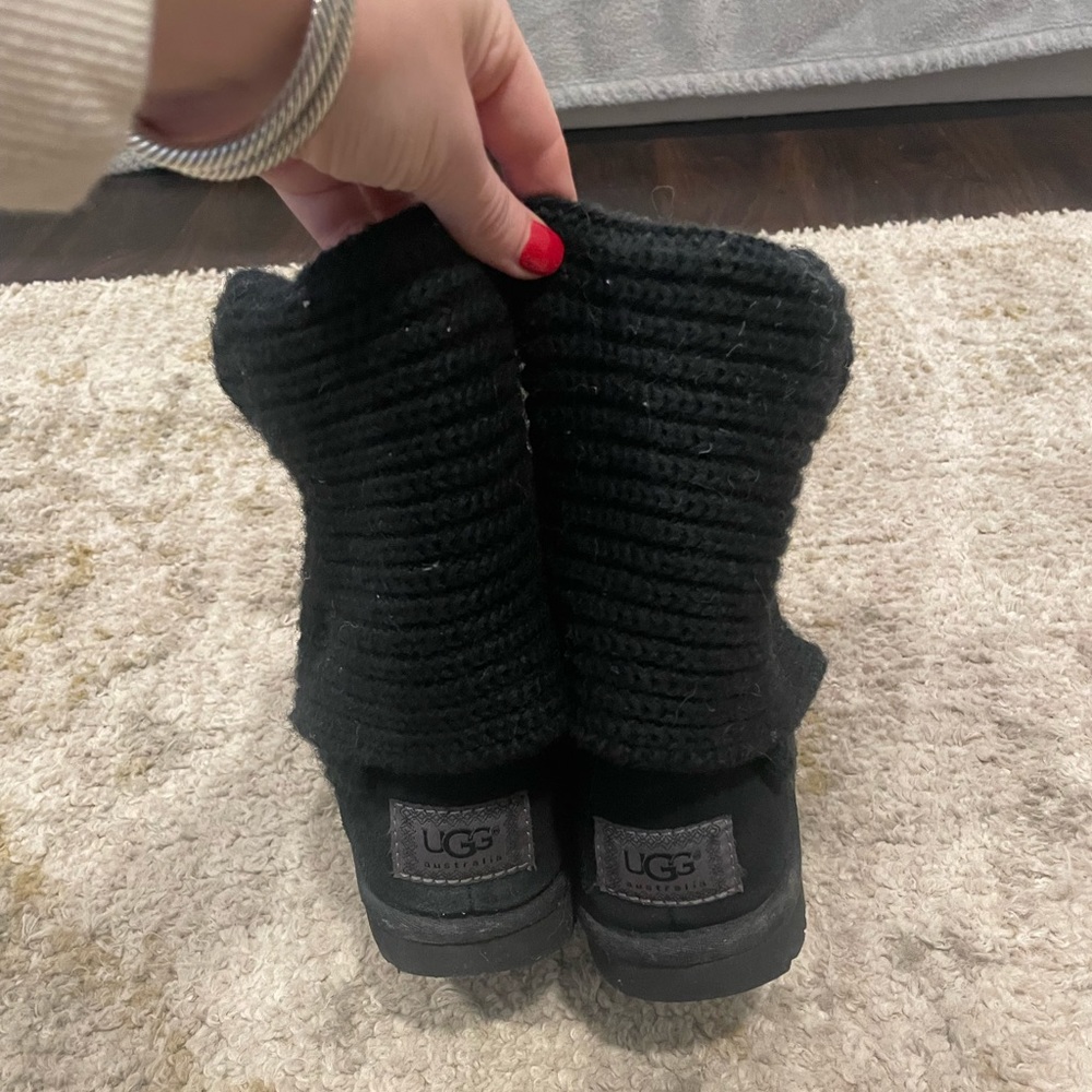 Knitted Black Uggs